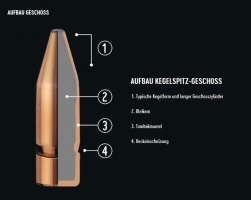 6,5x57 - RWS Kegelspitz 8,2g / 127gr. | Waffen Falch