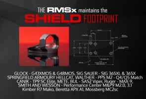 Shield RMSx - Reflex mini Sight XL - Rotpunktvisier 4 Moa | Waffen Falch